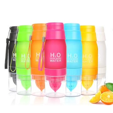 Sports Water Bottle 22oz H2O Multi Color Fruit Lemon Drinking Bottle No Minimum